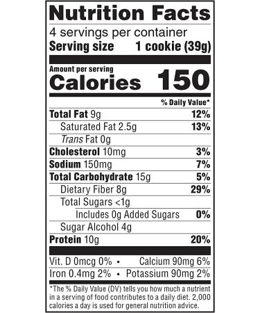Atkins Protein Cookie Peanut Butter - 4 Count, 5.52 Ounce (Pack of 4) - Buy Online on GoSupps.com