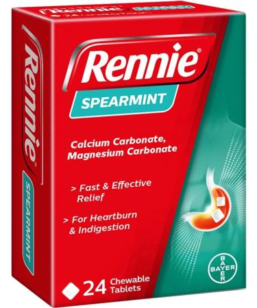 Rennie Spearmint Tablets - 24 Tablets (Pack of 12) | Fast International Shipping - Buy Online on GoSupps.com