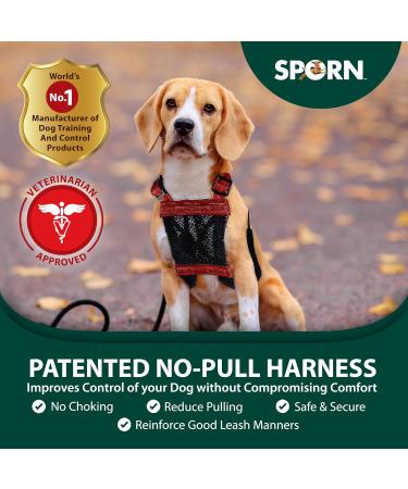 Dog Harness - No pull and No choke humane Design Non Pulling Pet Harness with Mesh vest Easy Step-in Adjustable Mesh Harness for control Red Medium by Sporn Medium Red - Buy Online on GoSupps.com