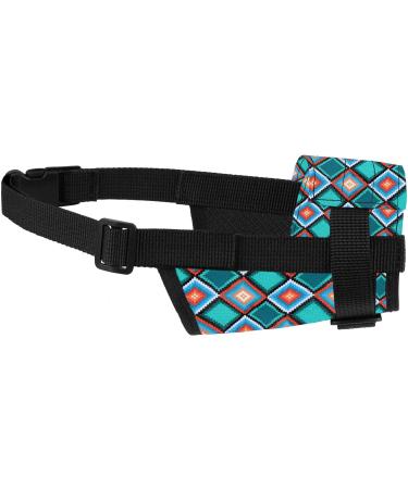 Collardirect Adjustable Dog Muzzle - Soft Breathable Nylon for Small Medium Large Dogs - Anti-Chewing Barking Biting - Tribal Pattern 3 (L/XL) - Buy Online on GoSupps.com