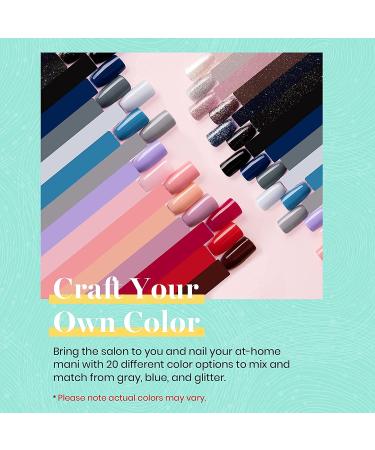 Beetles 20 Pcs Gel Nail Polish Kit - Modern Muse Collection | Soak Off, Nude Gray Pink Blue Glitter Gel Polish Starter Kit with Glossy & Matte Top Coat | Halloween Nails Gifts for Women - Buy Online on GoSupps.com