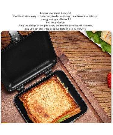 Double Handle Frying Pan Waffle Maker 37 16 4 Non Stick Frying Pan Double Sided Aluminium Alloy with Anti Scalding Handles Pancake Cooking Pot for Kitchen Breakfast - Buy Online on GoSupps.com