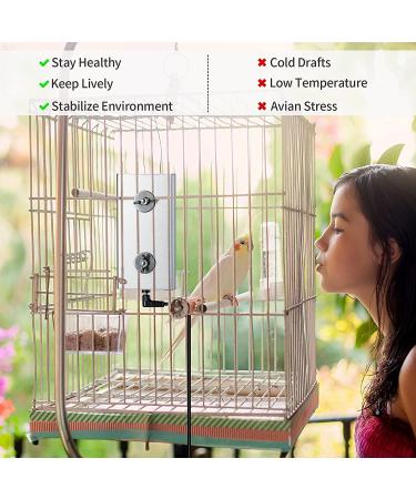 Briidea Bird Warmer for Cage - USB 5V Heater for African Grey, Parakeets, Parrots, Small Birds - Buy Online on GoSupps.com