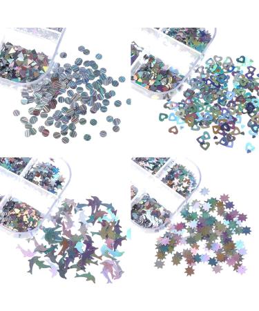 Star Colorful Confetti Sticker Nail Art Mermaid Sequins Nail Glitter - Buy Online on GoSupps.com