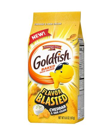 Pepperidge Farm Goldfish Flavor Blasted Cheddar & Sour Cream Crackers 6.6 oz Bag - Buy Online on GoSupps.com