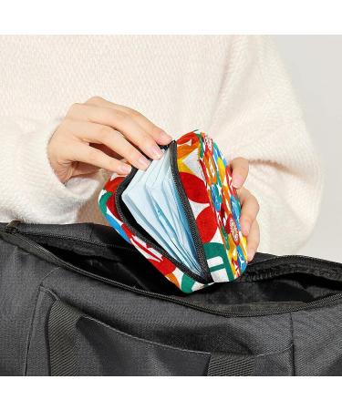 Colorful Summer Elements Menstrual Cup Pouch - Period Bag for Women and Teen Girls - Multi-colored - Buy Online on GoSupps.com
