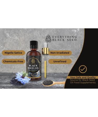 Turkish Black Seed Oil (Nigella Sativa Black Cumin) 100% Organic Cold Pressed 3X Thymoquinone- Glass Bottle (100ml) - Buy Online on GoSupps.com
