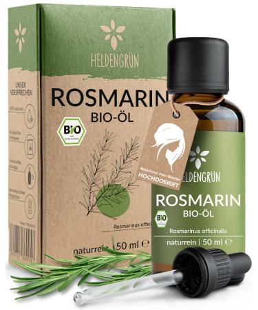 Heldengr n Bio rosemary oil 50 ml high -dose stimulated hair growth - hair oil in hair loss - 100% natural rosemary oil - rosemary oil hair 50 ml (1 Pack) rosemary - Buy Online on GoSupps.com