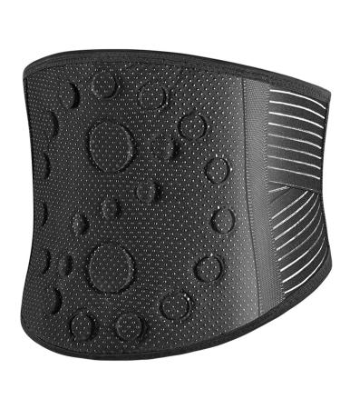 Self-Heating Decompression Lumbar Supports With Removable Steels For Men Women Magnetic Therapy Lower Back Brace Waistband Orthopedic Belt For Sport Working (Color : Black Size : XXL/XX-Large) XXL/XX-Large Black