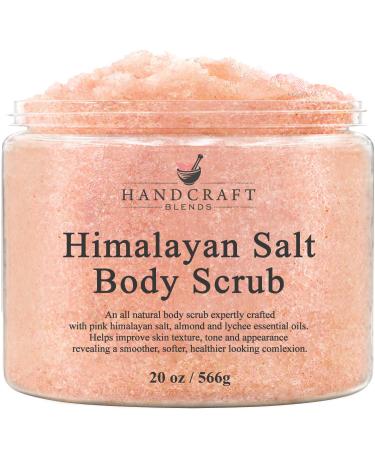 Handcraft Himalayan Body Scrub for Face, Hands & Foot  20 oz  Moisturizing and Exfoliating Full Body Scrub for Women & Men  Salt Scrub for Wrinkles, Stretch Marks and for Smoother Skin Himalayan 1.25 Pound (Pack of 1)