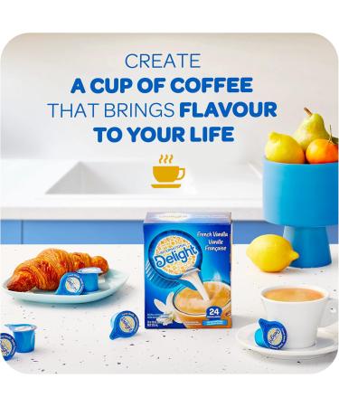 International Delight - Coffee Creamer - French Vanilla Flavoured Portion Cup - Deliciously Creamy & Convenient for On-The-Go - 144 x 13ml Units per Box - Buy Online on GoSupps.com