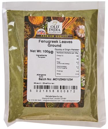 Old India Fenugreek Leaves Ground 100g 100 g (Pack of 1)