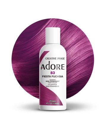 Adore Shining Semi Permanent Hair Colour 83 Fiesta Fuchsia 83 Fiesta Fuchsia 118 ml (Pack of 1)