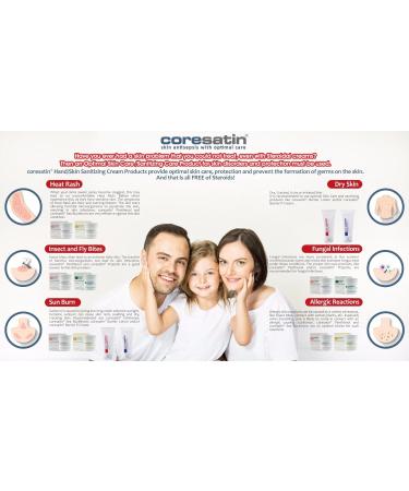 Coresatin Panthenol Cream - Antiseptic Moisturizing Lotion for Dry Skin, Eczema & Rash Guard | Body & Facial Care - Buy Online on GoSupps.com