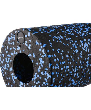 Gymtek Massage Ball Set - 2 Balls & Roller for Muscle Recovery Fascia Massage Yoga & Acupressure - Black & Blue - Buy Online on GoSupps.com