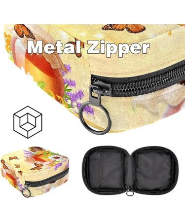 Butterfly Insects Honey Storage Bag | Portable Menstrual Cup & Pad Pocket for Teen Girls & Women - Buy Online on GoSupps.com