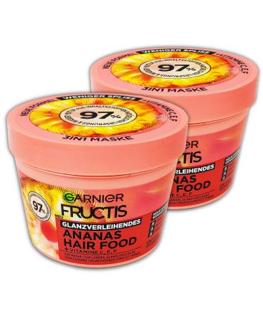Garnier Garnier Fructis 3-in-1 Pineapple Hair Mask Set of 2 for Raw Hair 400ml