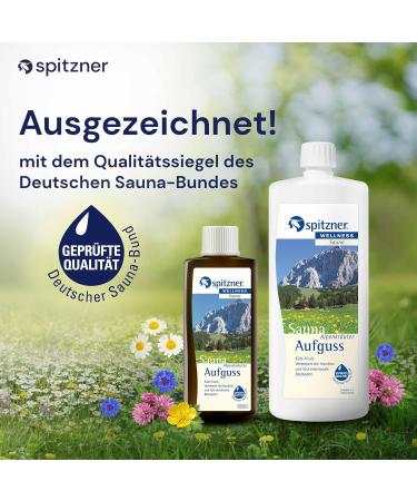 Spitzner Sauna Infusion Alpine Herbs 1 Litre - Premium Aromatherapy for Relaxation | International Shipping Available - Buy Online on GoSupps.com