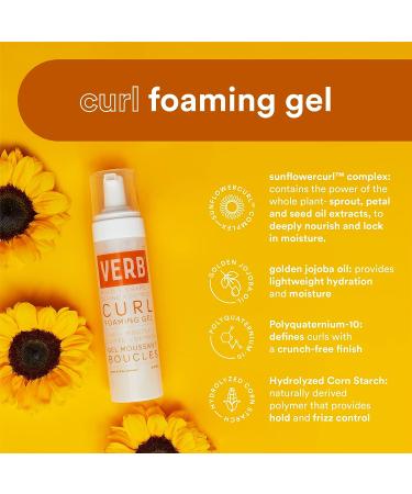 VERB Curl Foaming Gel - Frizz Control Mousse for Curl Definition - 6.7 fl oz - Buy Online on GoSupps.com