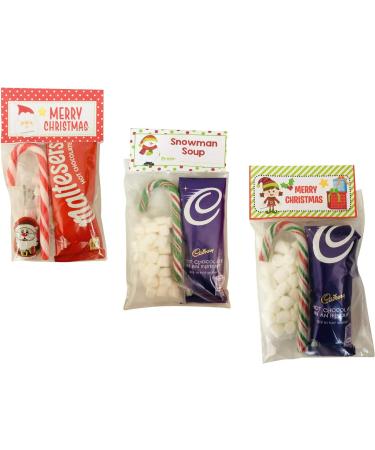 Santa Elf & Snowman Soup - Christmas Eve Box Hot Chocolate Marshmallows Mini Choc & Candy Cane Hot Choc Gift Stocking Filler - Bundle of 3 - Buy Online on GoSupps.com