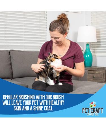 Pet Craft Supply Self-Cleaning Deshedding Dog Brush for Grooming Cats and Dogs - Small Size - Buy Online on GoSupps.com