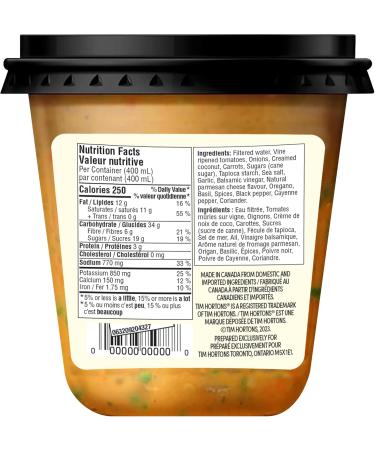 Tim Hortons Tomato and Herb Bisque Soup Ready to Serve On the Go 400ml Tomato 400 ml (Pack of 1) - Buy Online on GoSupps.com