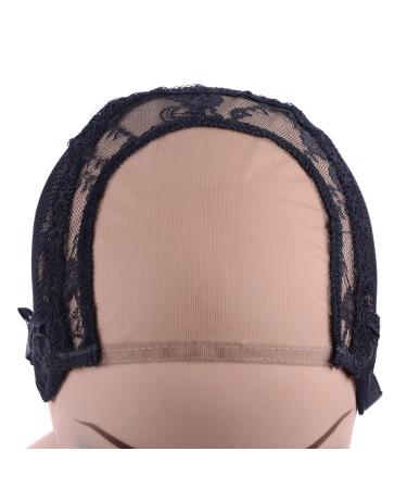 4X4 U-Part Lace Wig Caps | Adjustable Straps for Wig Making | Black M (54cm) - Perfect for DIY Wigs - Buy Online on GoSupps.com