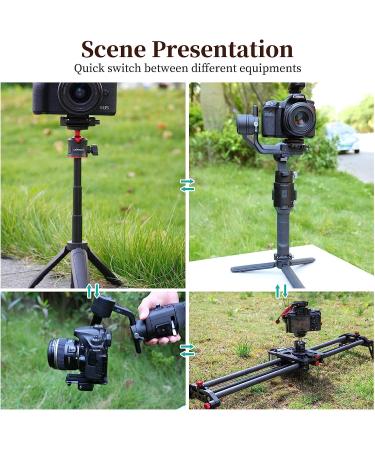 ULANZI F38 Camera Quick Release Plate - 1/4 to 3/8 Screw Thread - QR Plate for Sony Canon DSLR Stabilizer Slider Monopod - Buy Online on GoSupps.com