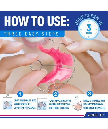 Denture Cleaning Tablets - 120 Pack Retainer & Night Guard Cleaner | Freshens & Removes Odor in 3 Minutes - Buy Online on GoSupps.com