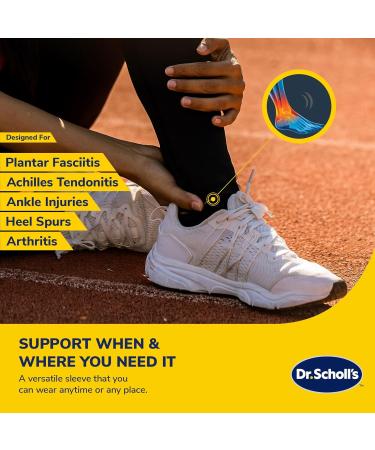 Dr. Scholl's Compression Ankle Sleeve with Gel - Breathable Shock-Absorbing Support - Size L/XL - International Shipping Available - Buy Online on GoSupps.com