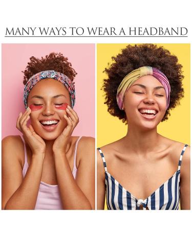 Yinder 18 Pcs African Turban Headbands for Women - Boho Wide Head Scarf Set for Yoga, Running & Sports - Buy Online on GoSupps.com