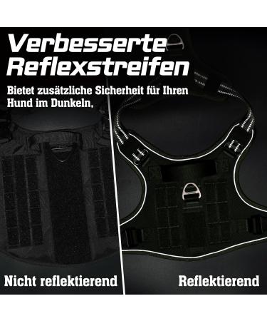 Rabbitgoo Adjustable Dog Harness for Small Dogs - Wear-Resistant Tactical Design with Metal Buckles & Handles - Perfect for Hiking - Green (1 Pack) - Buy Online on GoSupps.com