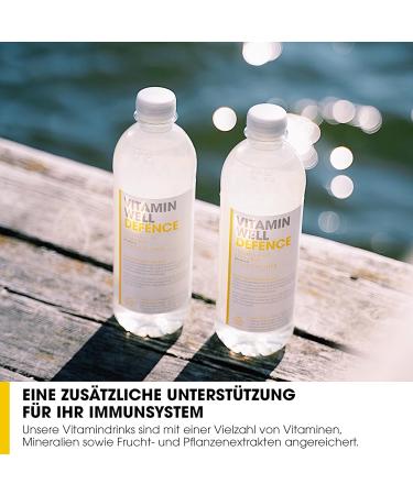 Vitamin Well Vitamin Water - Low-Calorie Drink with Vitamin C D Zinc | 12 x 500ml - Immune Support & Refreshing Taste - Buy Online on GoSupps.com