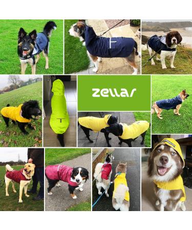 Buy Waterproof Cellar Dog Rain Coat with Hood - Reflective Breathable & Ultra-Light for Medium to Large Dogs - 5XL Green - Buy Online on GoSupps.com