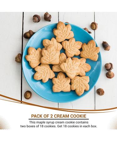 Turkey Hill Sugarbush Maple Cream Filled Cookies - 100% Pure Canadian Premium Maple Syrup, All-Natural, Delicious Cookie - 14.1oz (2 Pack) - Buy Online on GoSupps.com