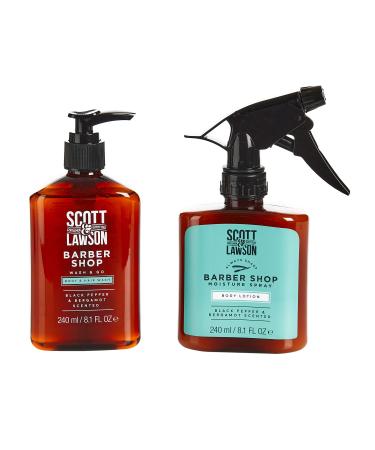 Scott and Lawson Barbershop Body Fuel - Hair and Body Wash Duo and Body Lotion 240ml Paladone One Size Multicolor