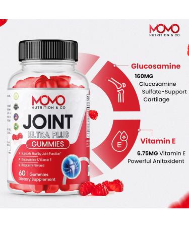Momo Nutrition & Co Joint Ultra Plus Supplement - Glucosamine & Vitamin E Gummies for Healthy Joint Support & Pain Relief - 60ct - Buy Online on GoSupps.com