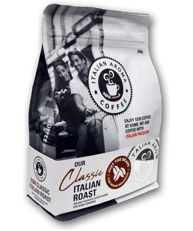 Italian Aroma Coffee Beans - Just the Beans for your Home Grinding - 250g Whole Beans - Buy Online on GoSupps.com