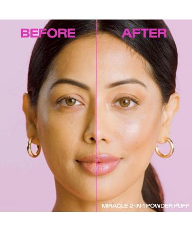 Real Techniques Miracle 2-In-1 Powder Puff + Travel Case Dual-Sided Makeup Blending Puff Elastic Band Precision Makeup Sponge and Powder Puff For Liquid Cream and Powders Travel Case 2 Count 1/Miracle 2-In-1 Powder Puff + Case - Buy Online on GoSupps.com