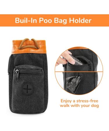 Buy Pecute Dog Training Treats & Portable Feed Bag Lightweight & Functional Pocket for Walking & Training - Stylish Black & Orange - Buy Online on GoSupps.com