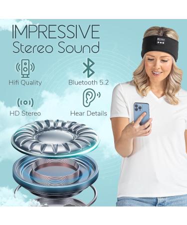 Steen Bluetooth Sleep Headphone - Wireless Sleep Mask with HD Stereo Speakers & Noise Cancellation | Ideal for Sleeping Workouts & Side Sleepers - Buy Online on GoSupps.com