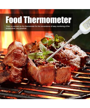 High-Temperature Resistant IPX6 Waterproof Food Thermometer -50 to 500 C | Stainless Steel Grill Thermometer with Large Screen - Buy Online on GoSupps.com