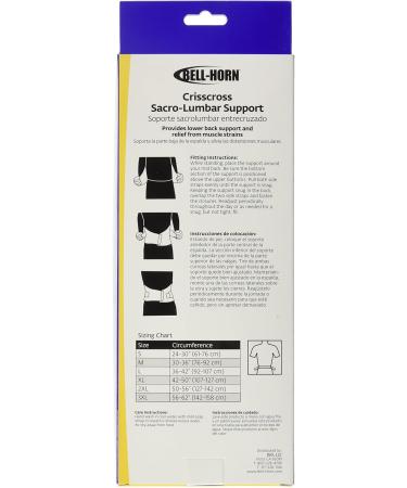 Crisscross Lumbosacral Lower Back Support Brace - Large (36-42) | Pain Relief & Comfort for All Sizes - International Shipping Available - Buy Online on GoSupps.com