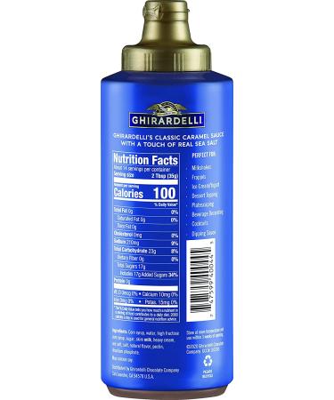Ghirardelli Sea Salt Caramel Sauce 16 oz Squeeze Bottle - Rich & Indulgent Flavor (Pack of 1) - Buy Online on GoSupps.com