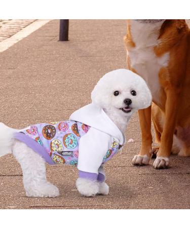 Miaododo Dog Hoodies - Warm Chihuahua Clothing for Small & Medium Pets | Cozy Hooded Pet Apparel (S Violet) - Buy Online on GoSupps.com