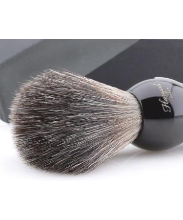 Haryali London Super Badger Shaving Brush - Black | Soft & Smooth Traditional Shaving | Ideal for Shaving Creams and Soaps - Buy Online on GoSupps.com