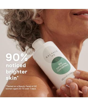 Balance Me BHA Exfoliating Concentrate With Salicylic Acid Exfoliates Fights Blackheads & Breakouts For All Skin Types Vegan & Cruelty Free Made In UK 180 ml - Buy Online on GoSupps.com