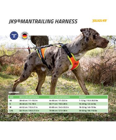 Julius-K9 Mantrailing & Outdoor Dog Harness - Size XS Black | International Shipping Available - Buy Online on GoSupps.com