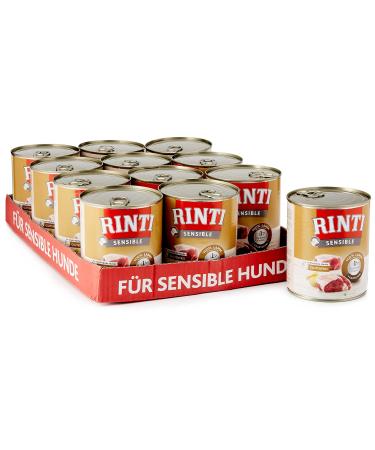 Rinti Dog Food Sensitive Lamb & Potatoes 800 g Pack of 12 (12 x 800 g) Lamb&Potatoes 800 g (Pack of 12)