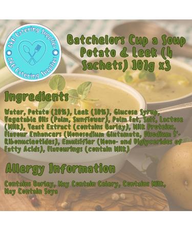 Potato & Leek Batchelors Cup a Soup - (4 Sachets) 107g x3 - Buy Online on GoSupps.com